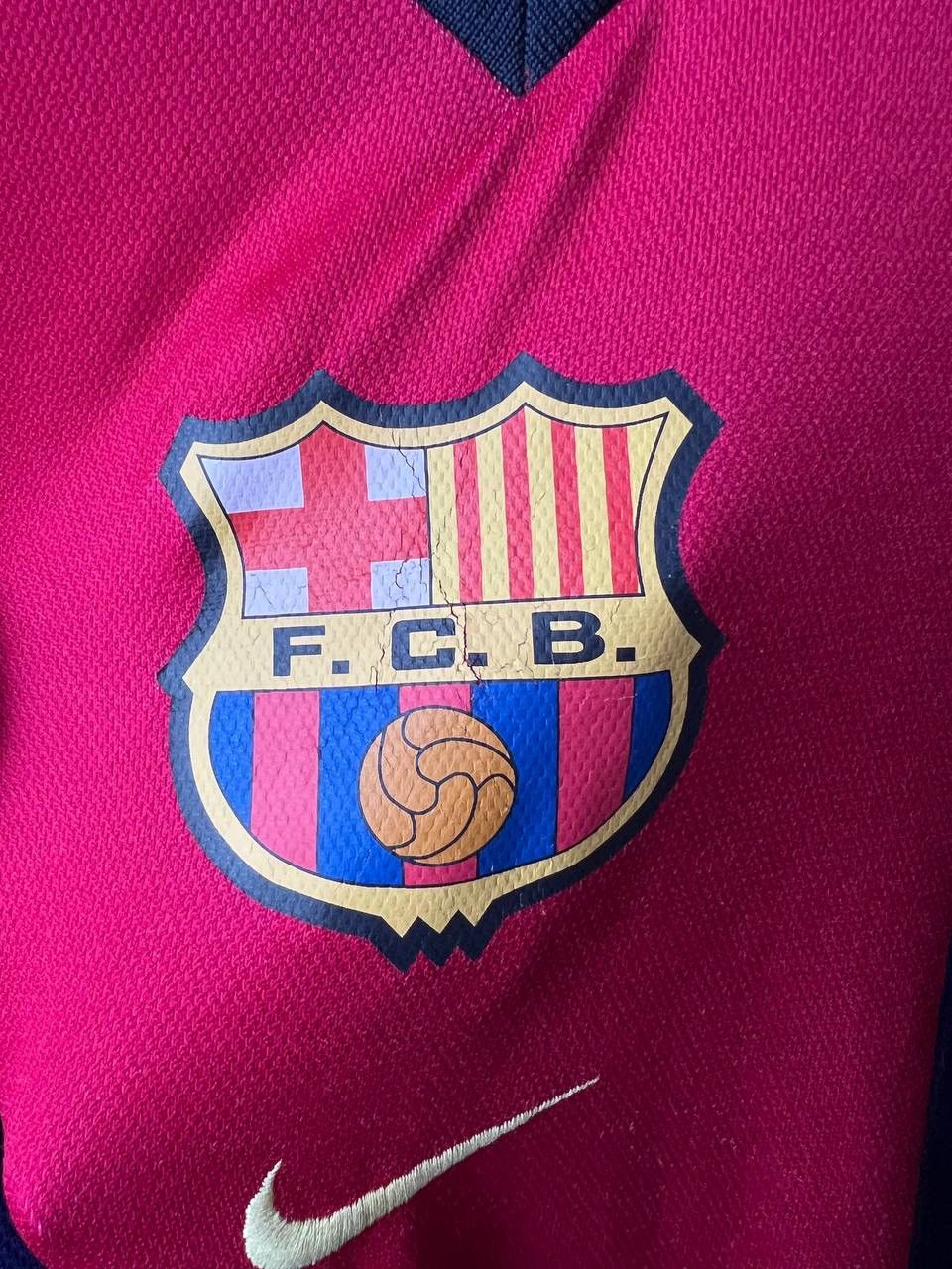 Nike 1998/99 BARCELONA FC HOME SOCCER JERSEY FOOTBALL SHIRT NIKE Size US XL / EU 56 / 4 - 8 Thumbnail