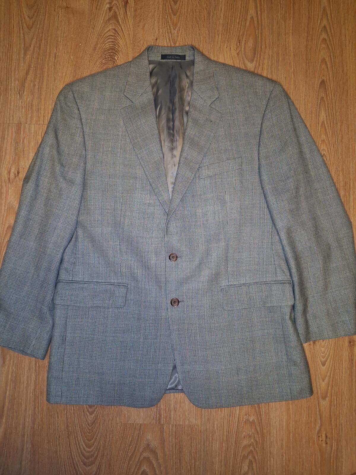 Polo Ralph Lauren Ralph Lauren Sport Coat Mens 42R Gray Houndstooth Silk Wool Size 42R - 1 Thumbnail