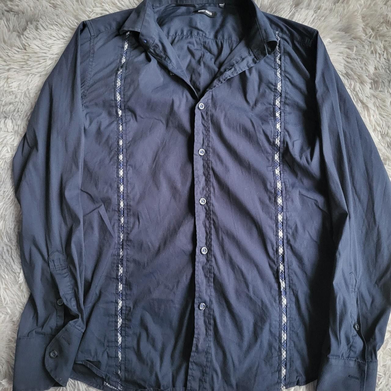 Antony Morato Antony Morato Men's Blue and Navy Shirt - Size L Size US L / EU 52-54 / 3 - 5 Thumbnail