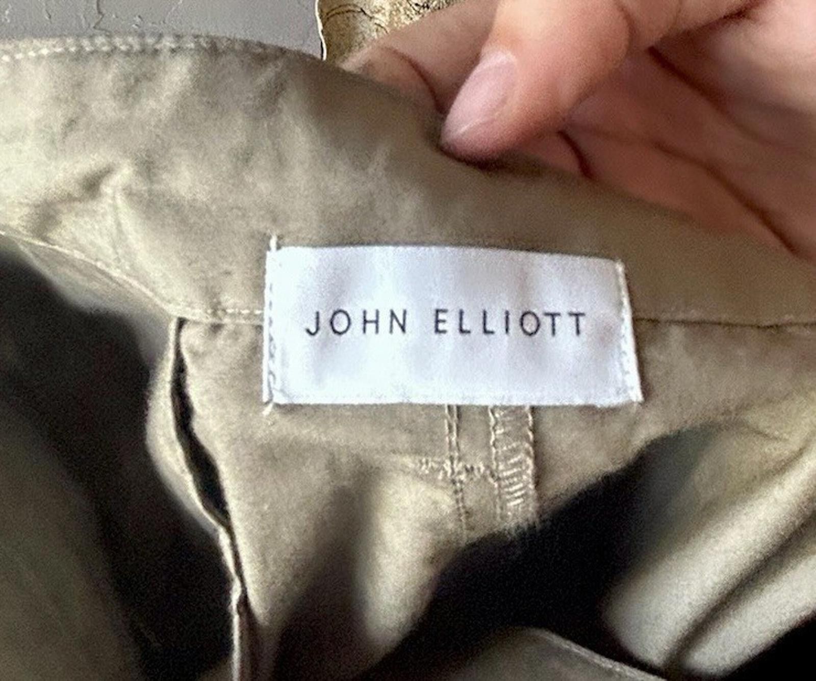 John Elliott John Elliot Cargo Pants Medium Size Olive Sateen Size US 31 - 3 Thumbnail