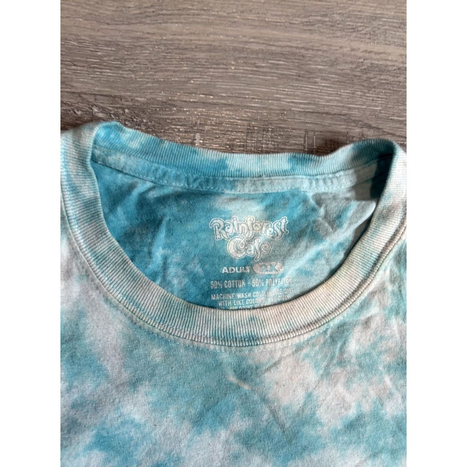 Vintage VINTAGE Rainforest Cafe Shirt Mens 2XL Blue Yellow Lion Graphic Tie Dye T-Shirt Orlando Size US XXL / EU 58 / 5 - 3 Thumbnail