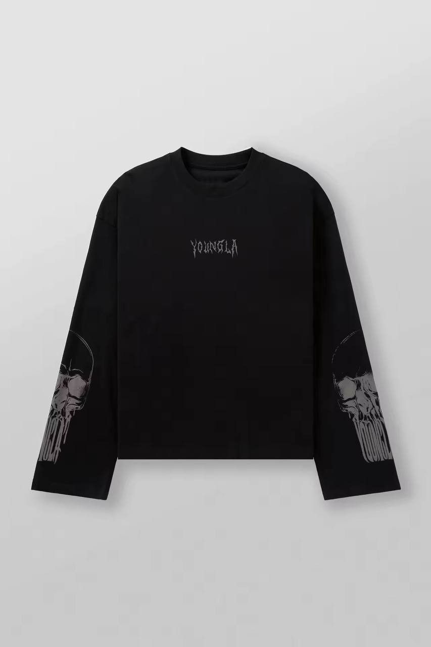 Japanese Brand × Vintage Long sleeve cotton t-shirt with round neckline Size US XL / EU 56 / 4 - 1 Thumbnail