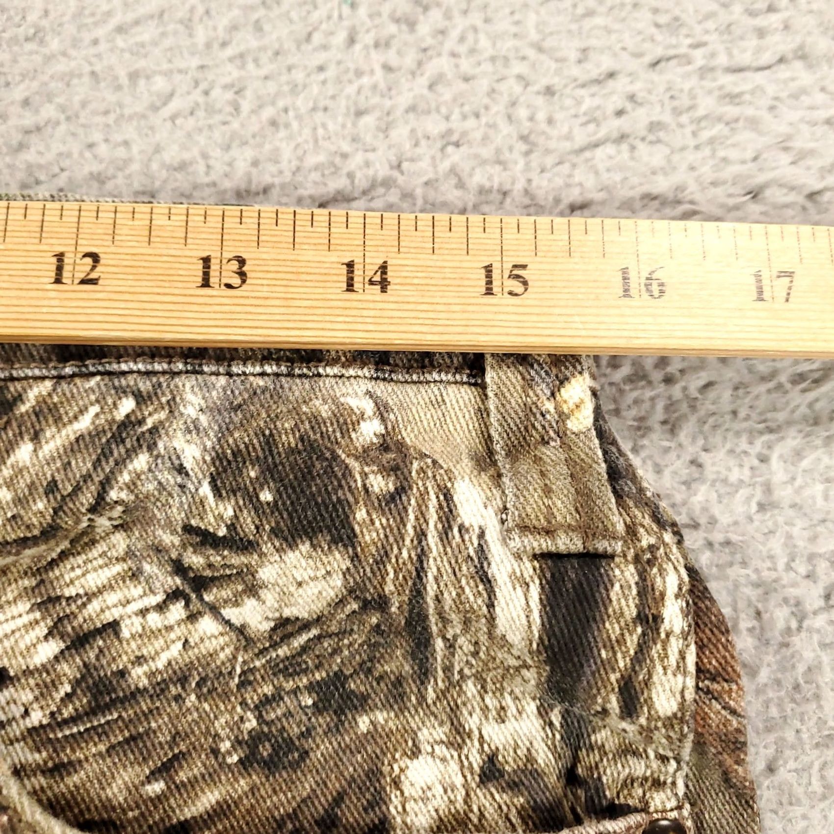 Vintage Mossy Oak Jeans Mens 32x32 Camouflage Denim 5-Pocket Regular Straight Fall Winter Spring Hunting Pants Shirt? Size US 32 / EU 48 - 2 Thumbnail