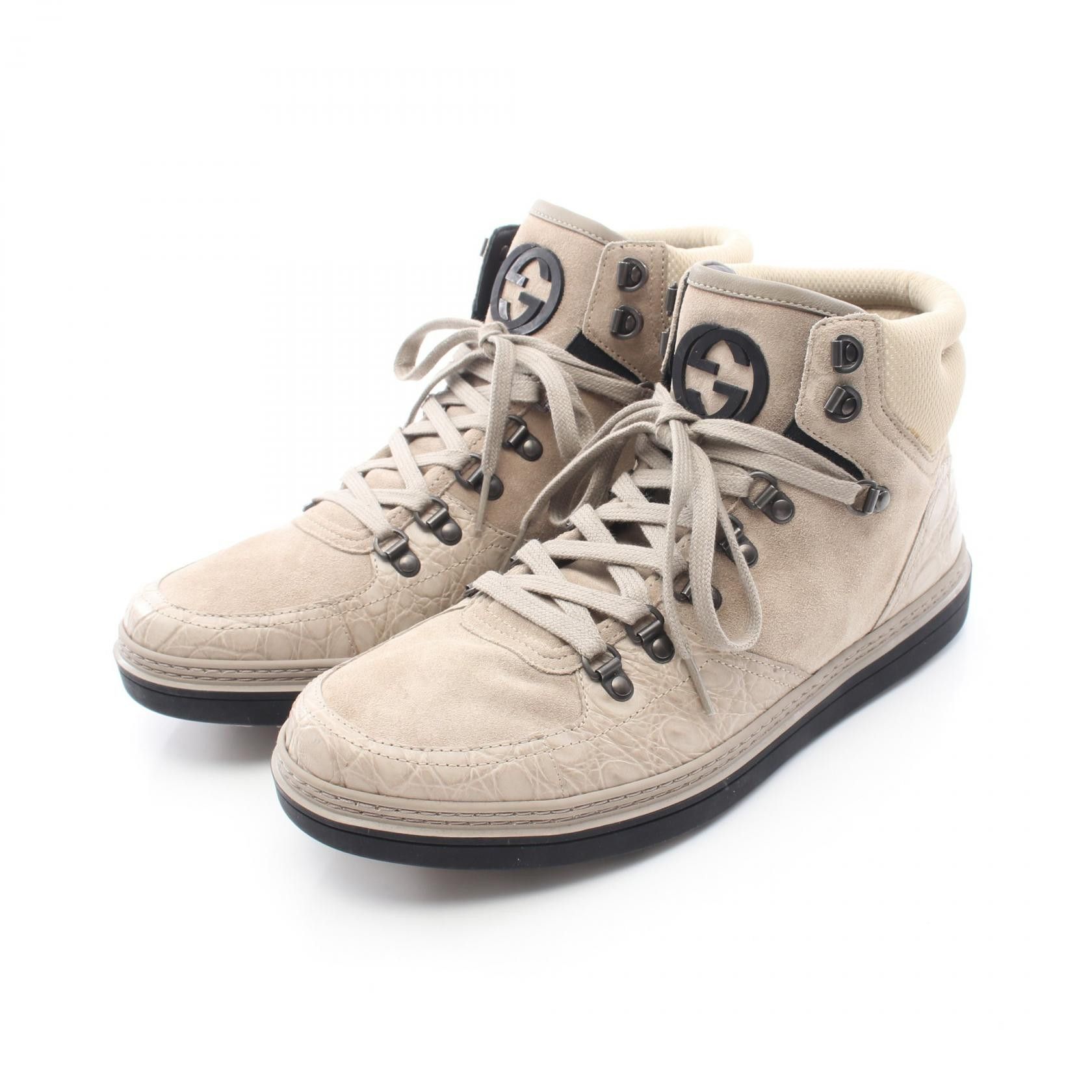 Gucci Gucci Gucci Interlocking G Leather Sneakers Limited Leather Shoes 376212 DUTY FREE for USA Size ONE SIZE - 1 Thumbnail