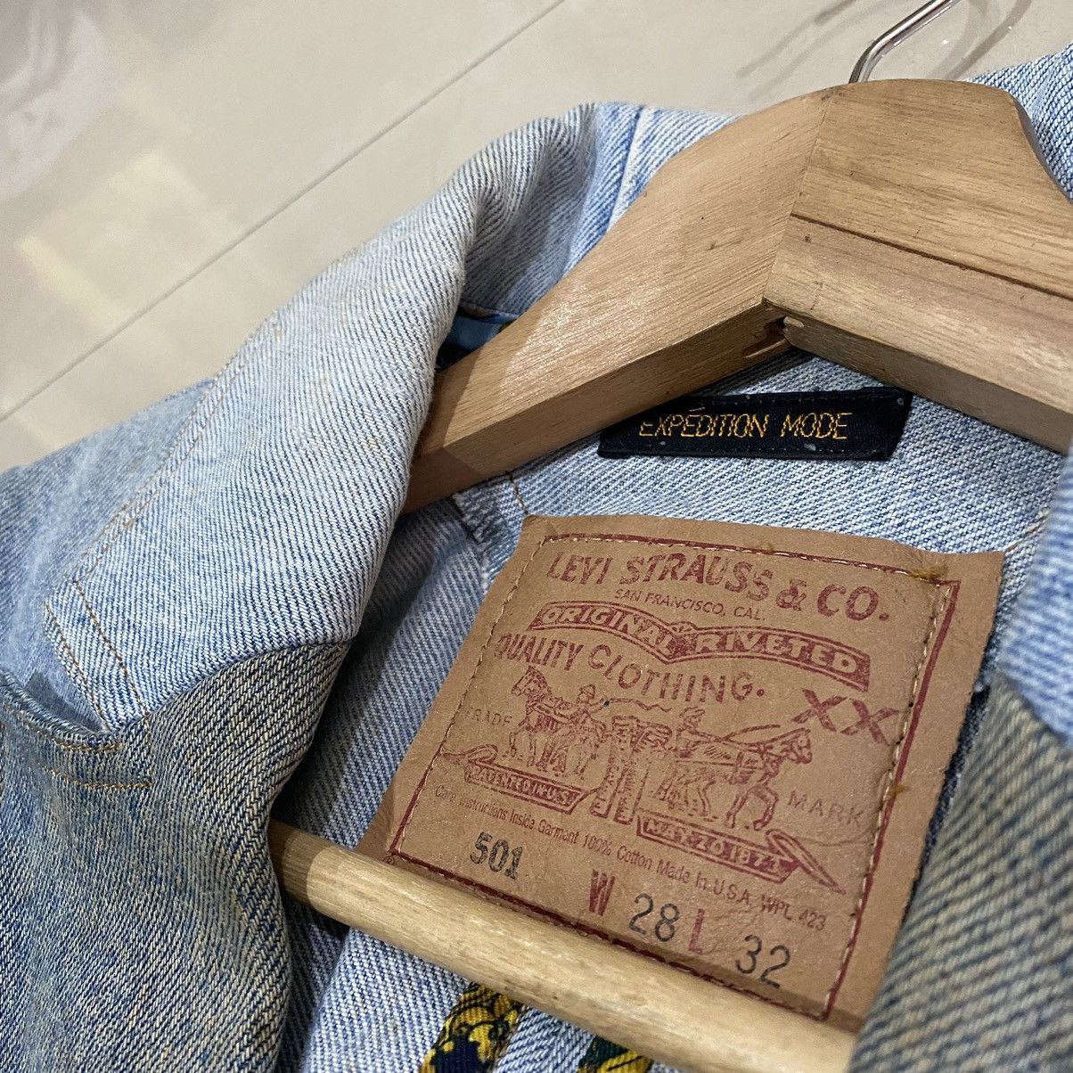 Indigo × Levi's × Levi's Made & Crafted 🔥VINTAGES LEVIS INDIGO PATCHWORK DENIM JACKET Size S / US 4 / IT 40 - 7 Thumbnail