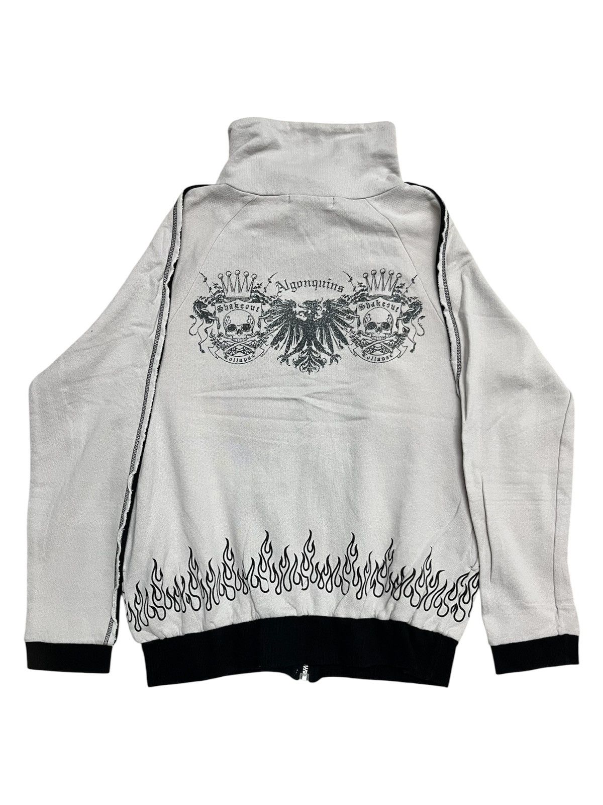 Japanese Brand Vintage y2k Algonquins Shakeout Collapse Zip Up Jacket Size US S / EU 44-46 / 1 - 2 Thumbnail