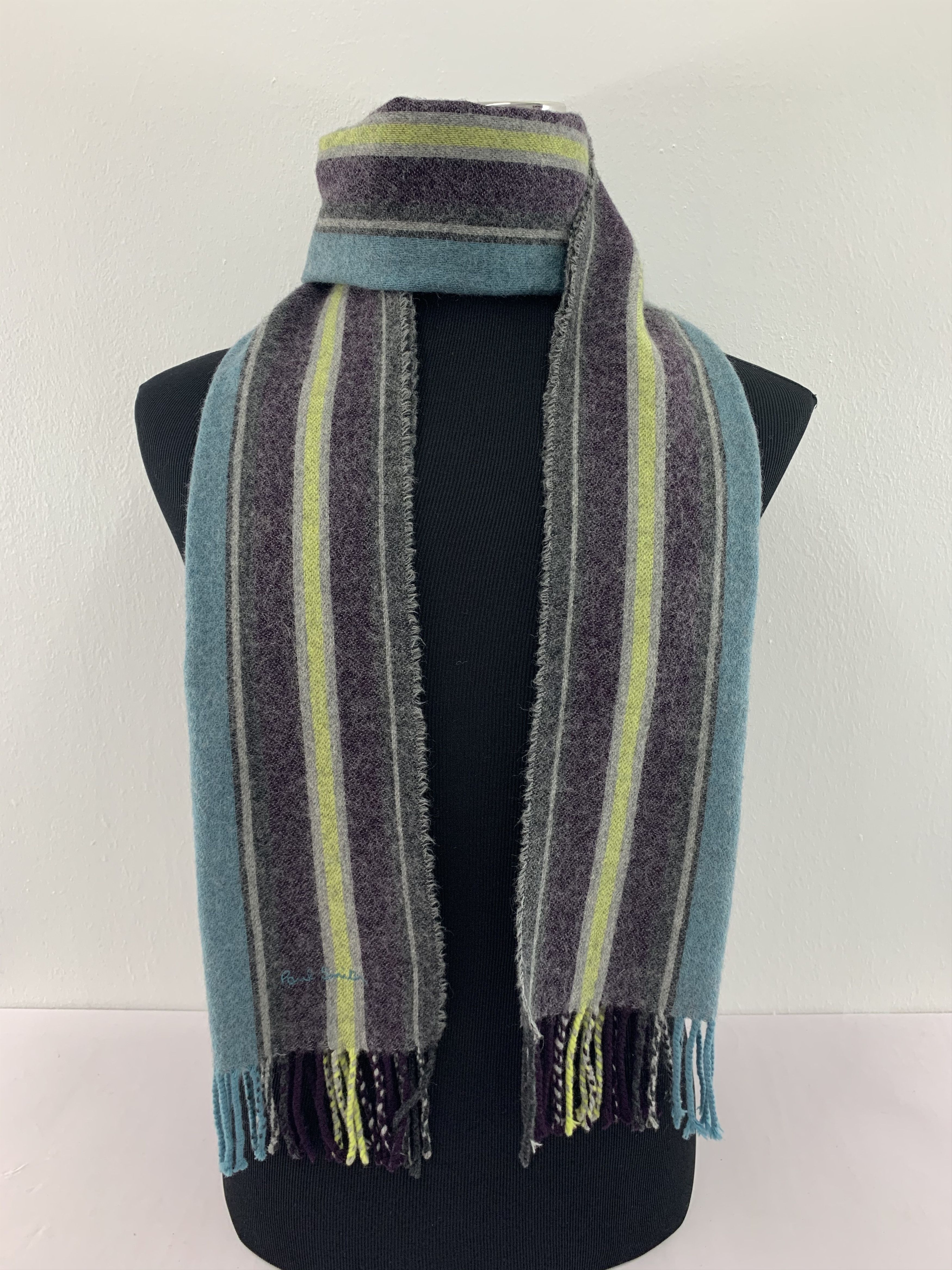 Paul Smith Paul Smith Scarf Wool Muffler Neck Wrap BL4368 Size ONE SIZE - 1 Thumbnail