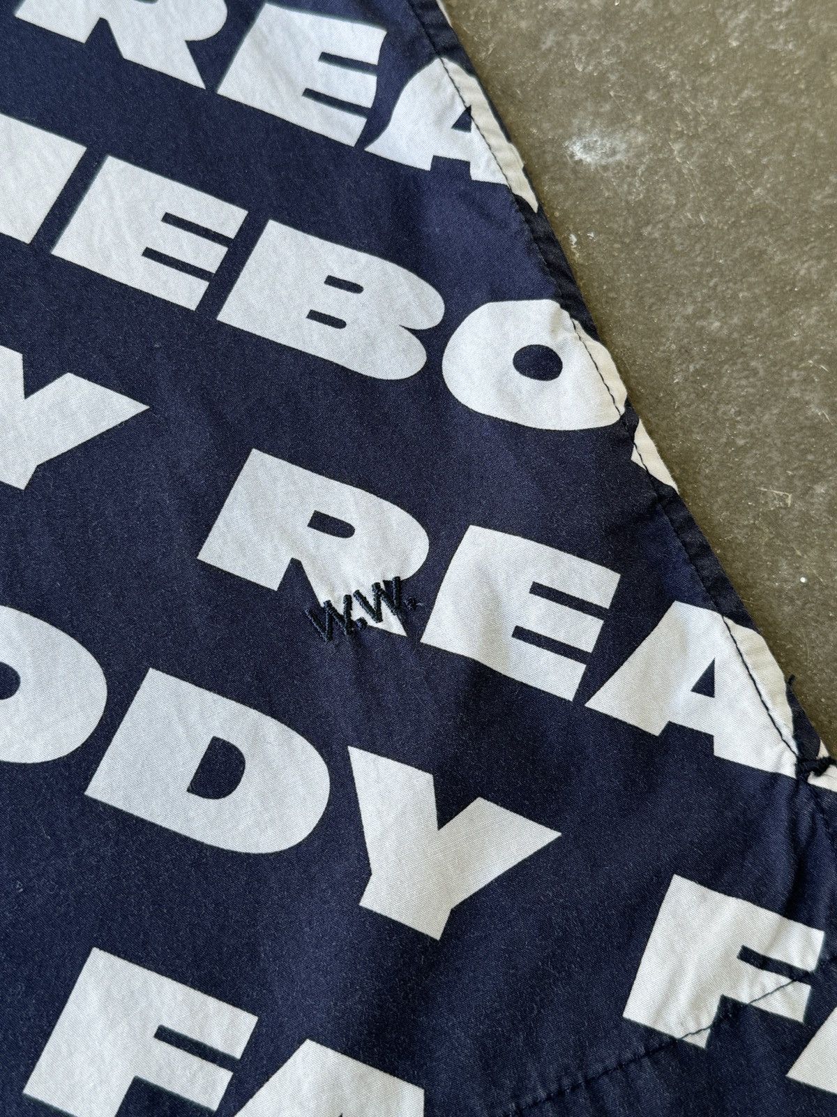 Wood Wood Wood Wood REAL NOBODY FAKE SOMEBODY shirt Size US L / EU 52-54 / 3 - 5 Thumbnail