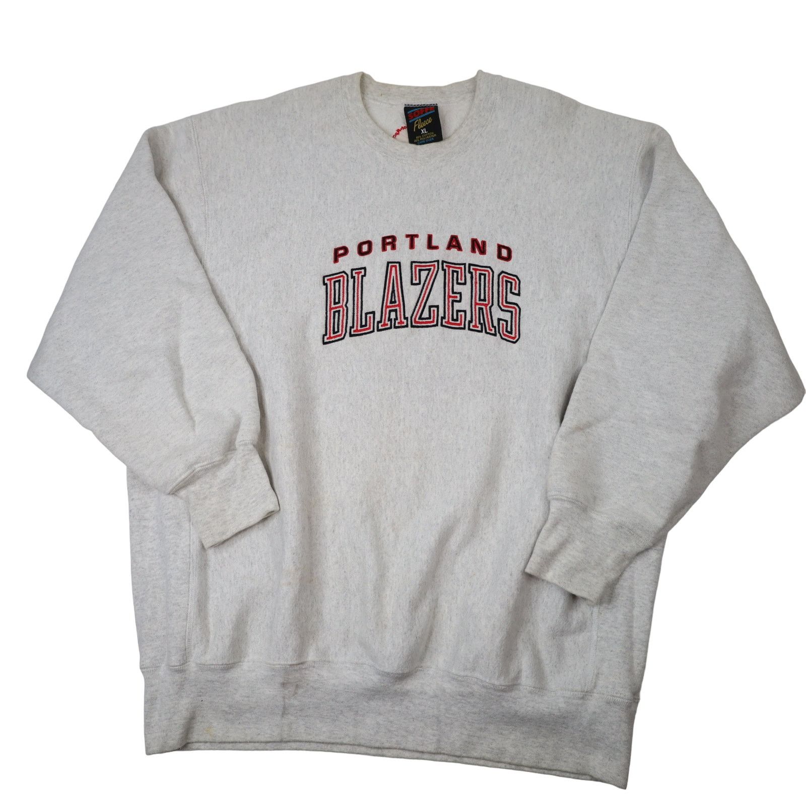 NBA × Vintage Vintage Portland Blazers Embroidered Spellout Sweatshirt Size US XL / EU 56 / 4 - 1 Thumbnail