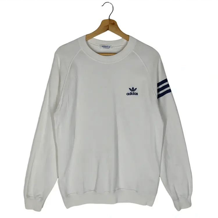 Adidas Vintage 80's Adidas Trefoil X Descente Sweatshirts Size US M / EU 48-50 / 2 - 1 Thumbnail