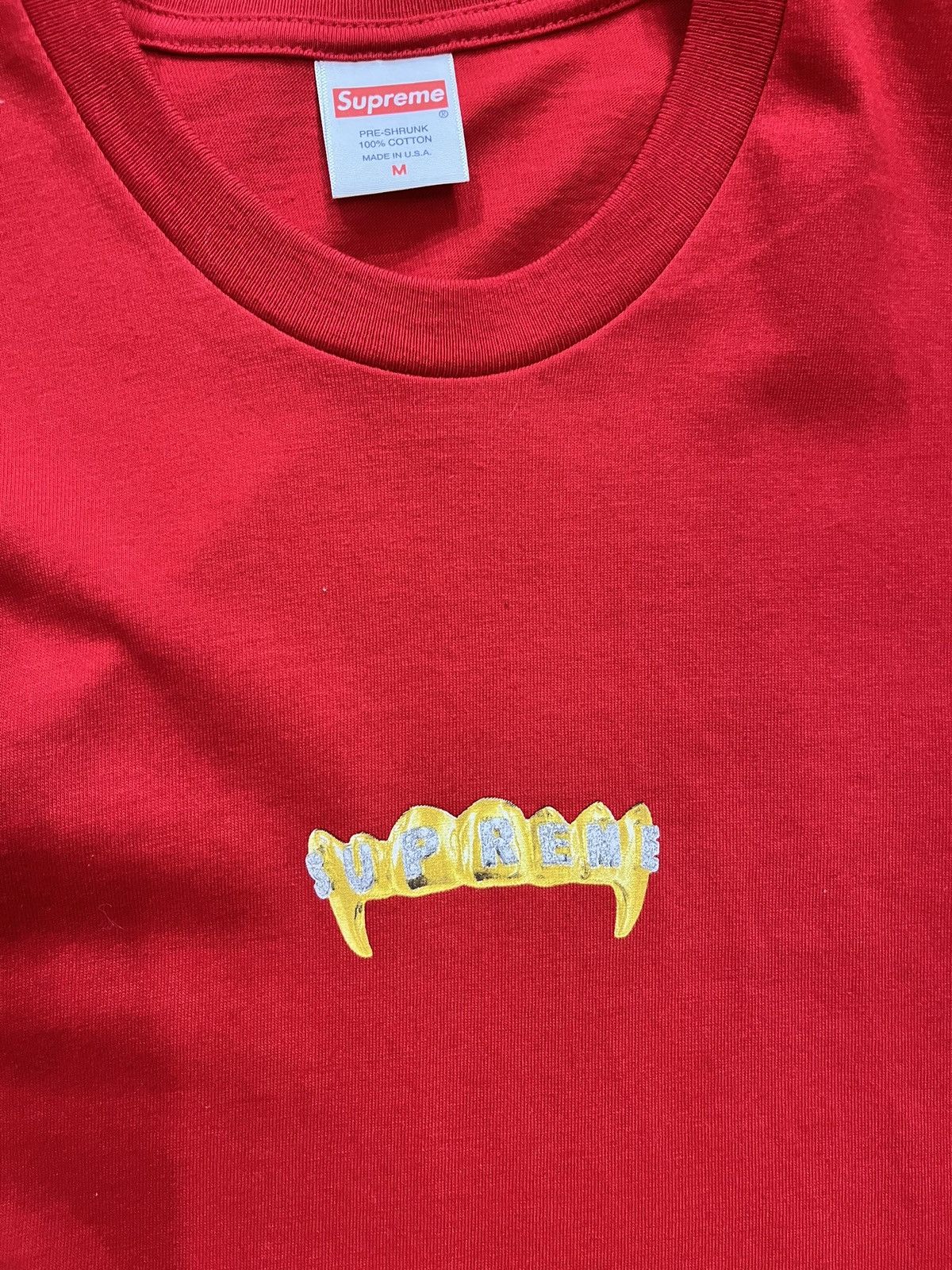 Supreme Supreme Fronts Tee (Red) Size US M / EU 48-50 / 2 - 2 Thumbnail