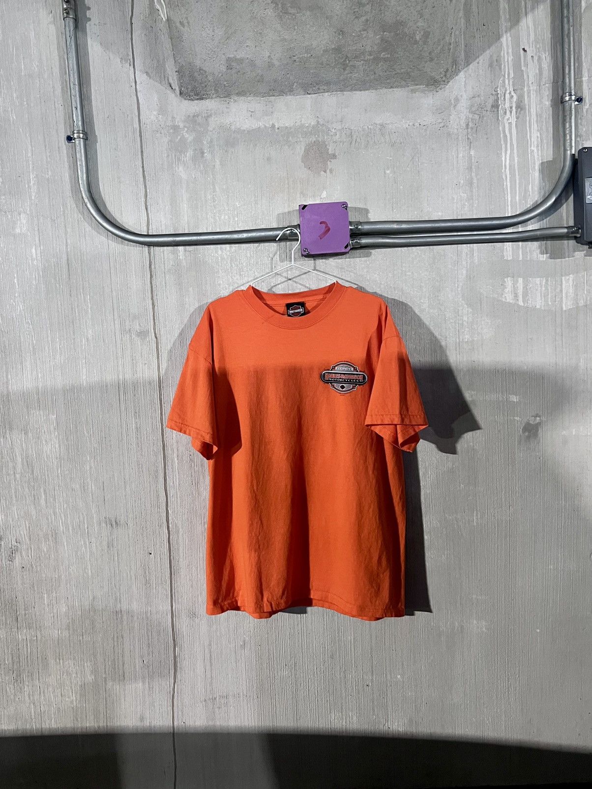 Harley Davidson Vintage 2012 Harley-Davidson Grand Junction Tee – Orange 🏍️🔥 Size US L / EU 52-54 / 3 - 1 Thumbnail
