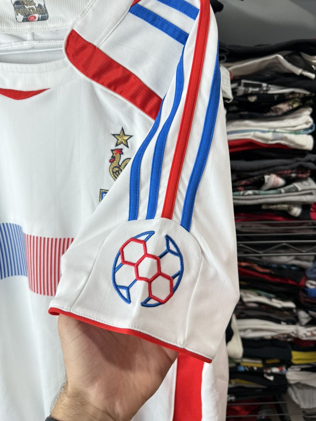 Vintage Rare 2000’s France Soccer Jersey T Shirt World Cup Size US XXL / EU 58 / 5 - 6 Thumbnail