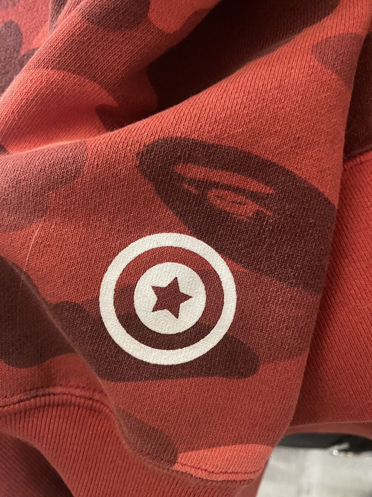 Bape Red Camo Bape Hoodie Size US XL / EU 56 / 4 - 9 Thumbnail