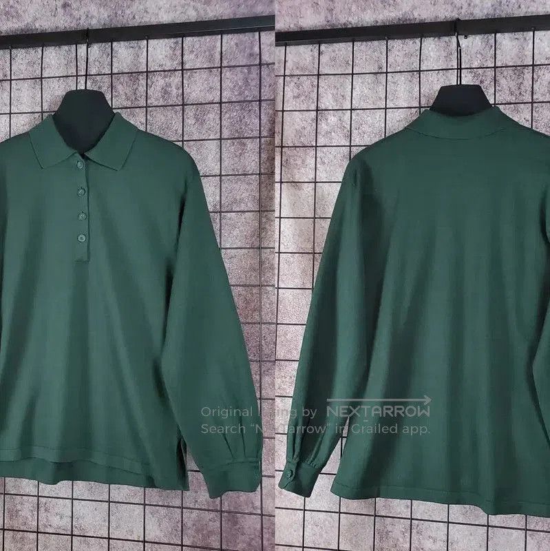 Dior Dior Sports Green Wool Blend Long Sleeve Top . Size M / US 6-8 / IT 42-44 - 3 Thumbnail