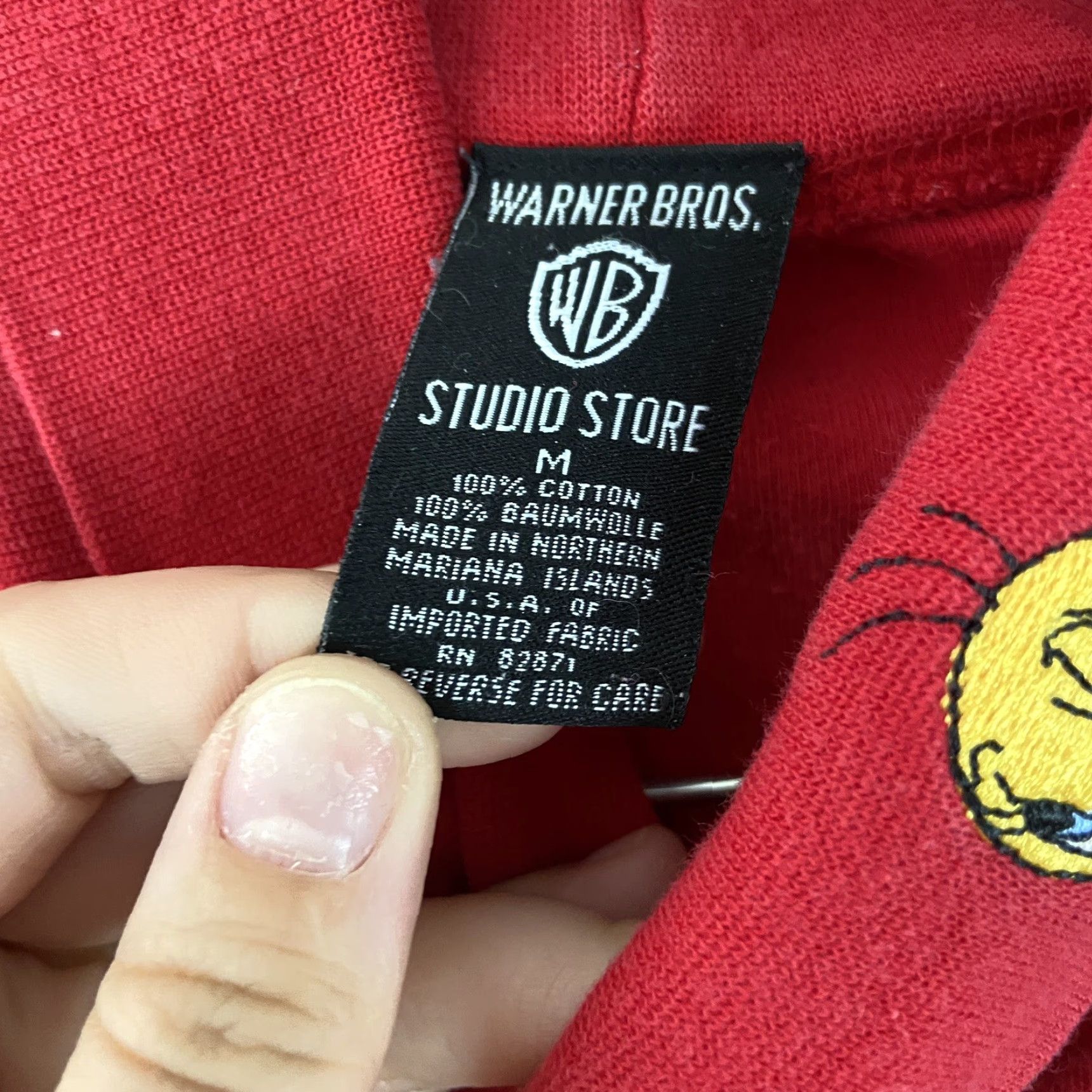Vintage VINTAGE Warner Bros Tweety Blouse Shirt Women Red Turtle Neck Long Sleeve M Size M / US 6-8 / IT 42-44 - 7 Thumbnail