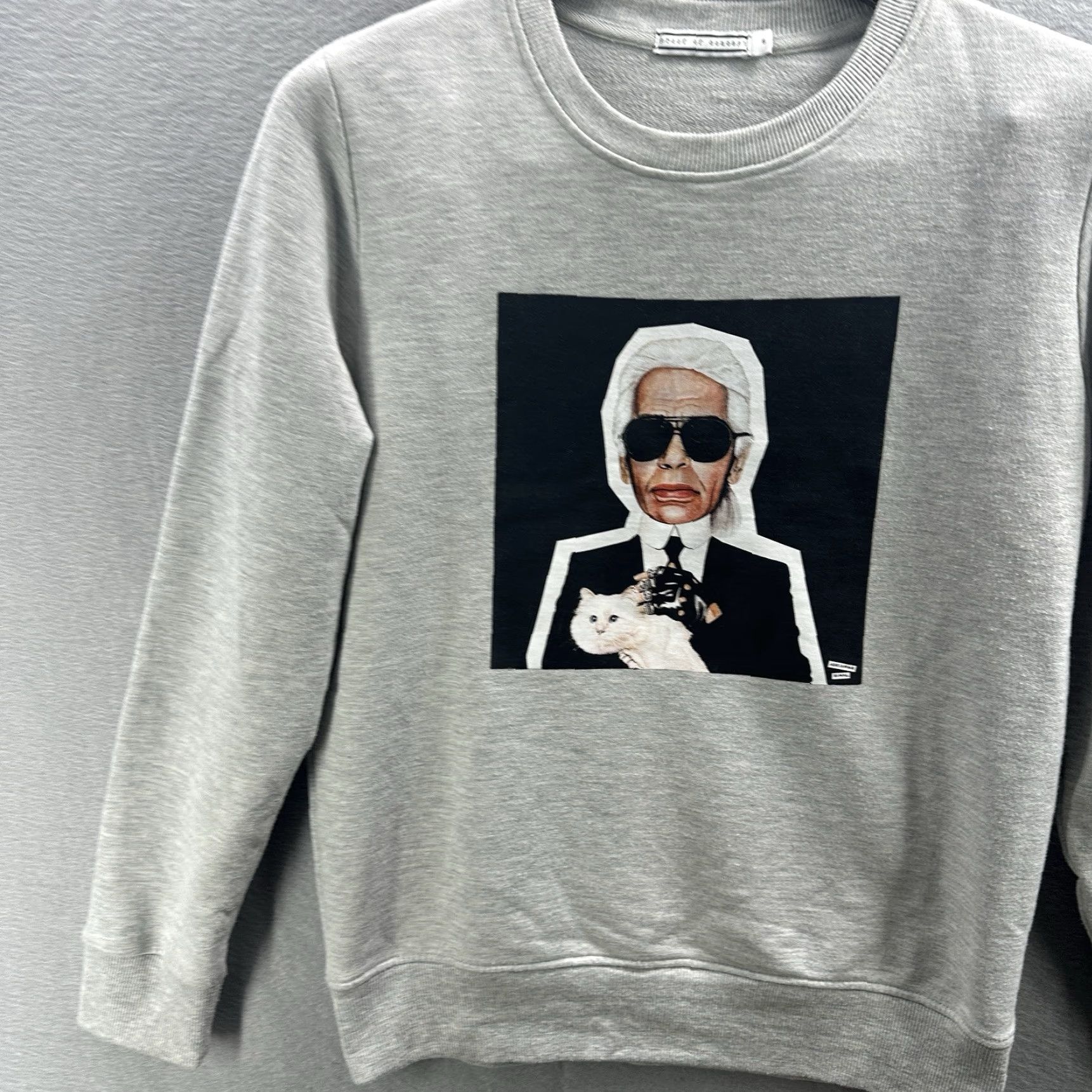 Karl Lagerfeld Proof of Concept x ADRIANNA KINAL Karl Lagerfeld Sweatshirt Womens Small Limited Shirt Womens Small Gray Sweatshirt 90s Classic Mens? Size S / US 4 / IT 40 - 5 Thumbnail