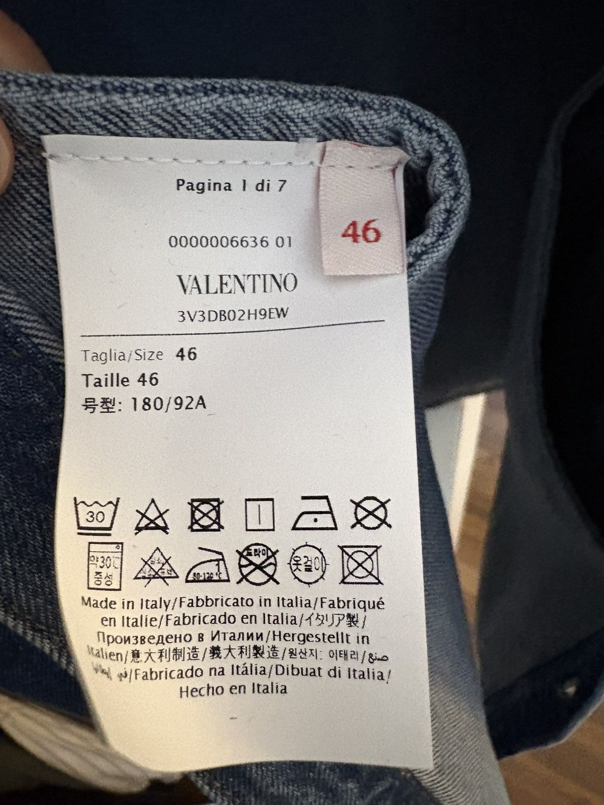 Valentino Valentino Denim Jacket Size US XL / EU 56 / 4 - 6 Thumbnail