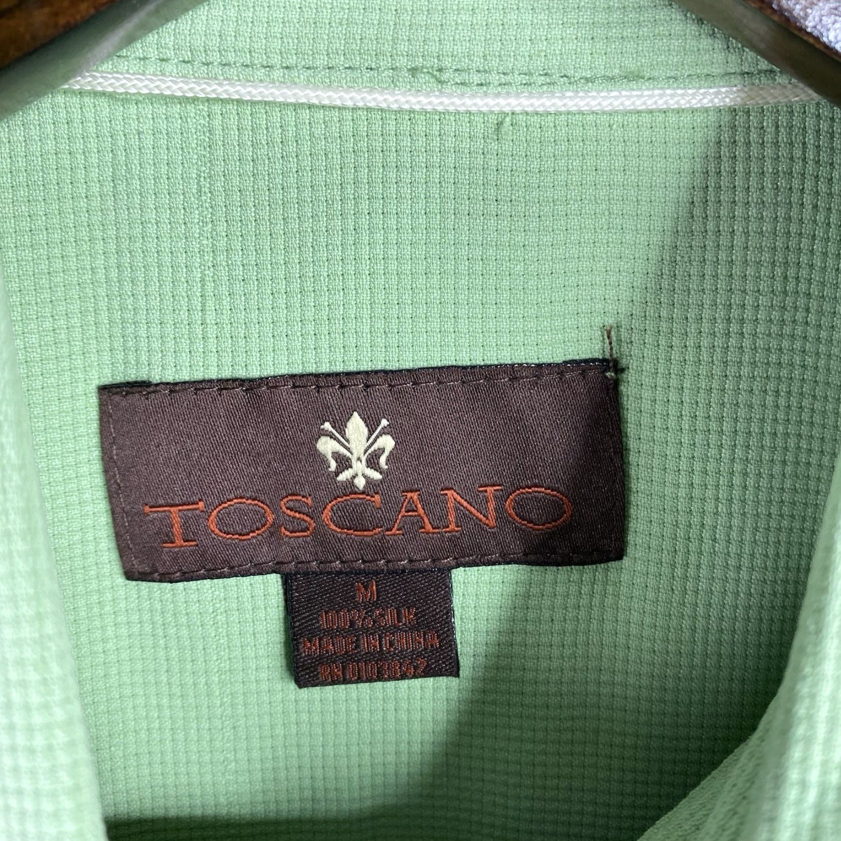 Vintage Toscano Shirt Mens M Green Button-Up Short Sleeve Silk Woven Pocket Vintage? No Size US M / EU 48-50 / 2 - 2 Thumbnail