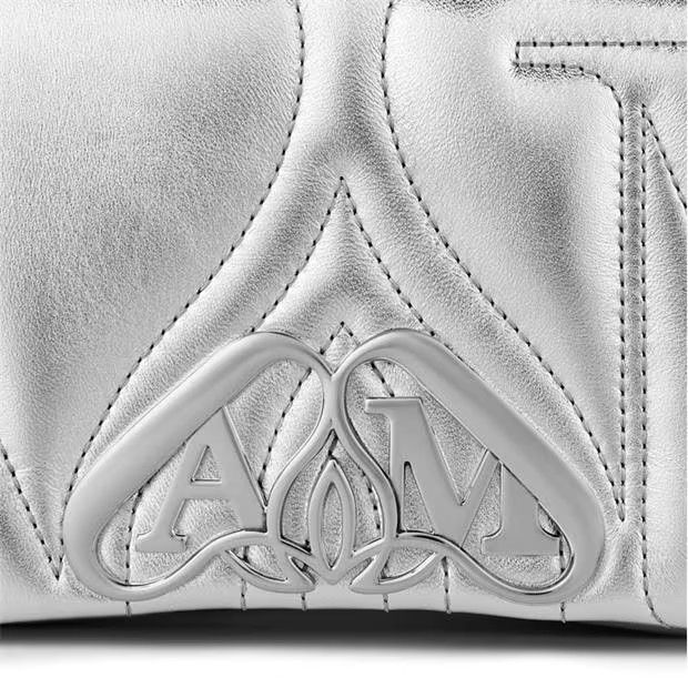 Alexander McQueen o1g2r1mq0824 Size: OS / The Seal Mini Bag in Light Silver Size ONE SIZE - 3 Thumbnail