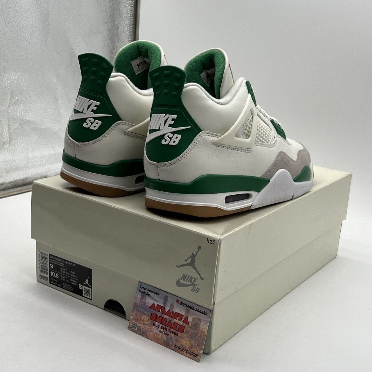 Nike Nike sb x air Jordan 4 pine green Size US 9 / EU 42 - 5 Thumbnail