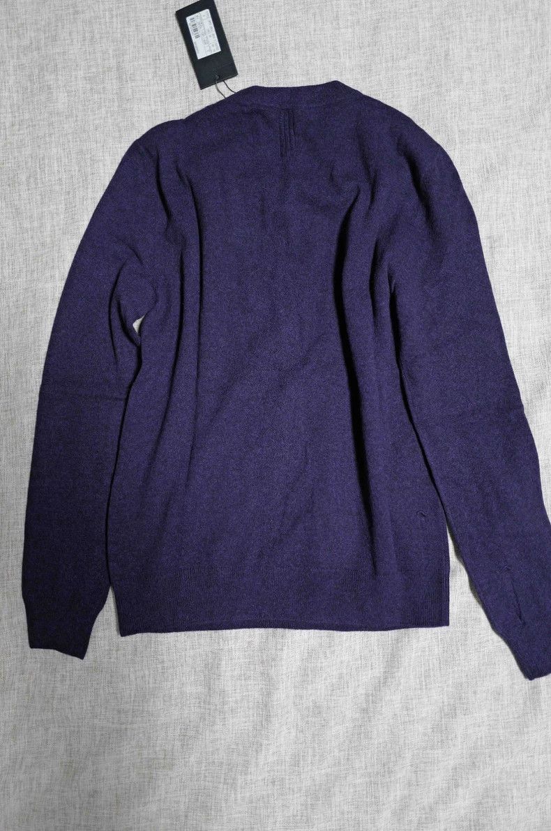 Saint Laurent Paris Saint Laurent Paris Purple cashmere blended damaged sweate Size S / US 4 / IT 40 - 2 Thumbnail