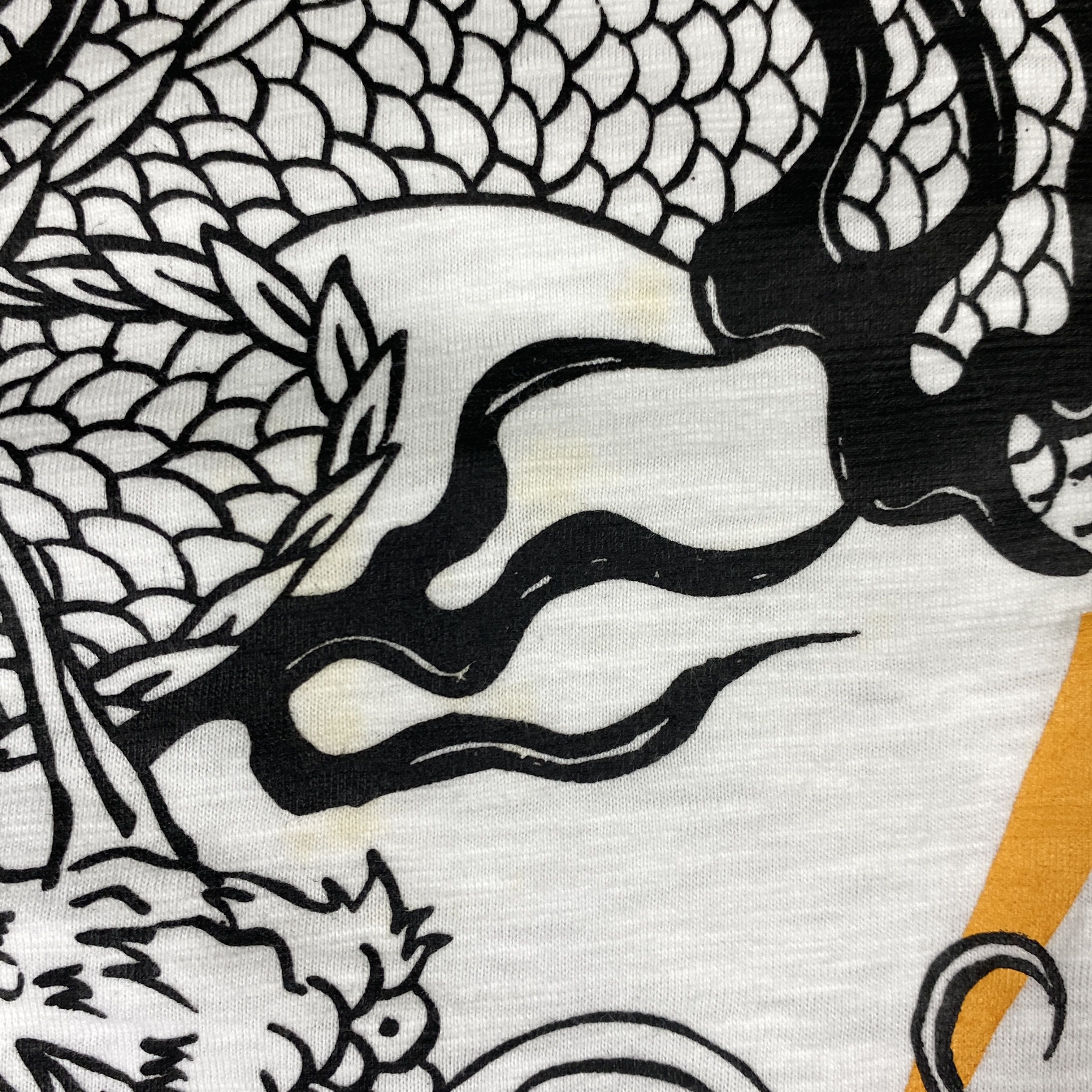 Japanese Brand Sukajan Dragon Over Print Tee Shirt Size L - L061 Size US L / EU 52-54 / 3 - 8 Thumbnail