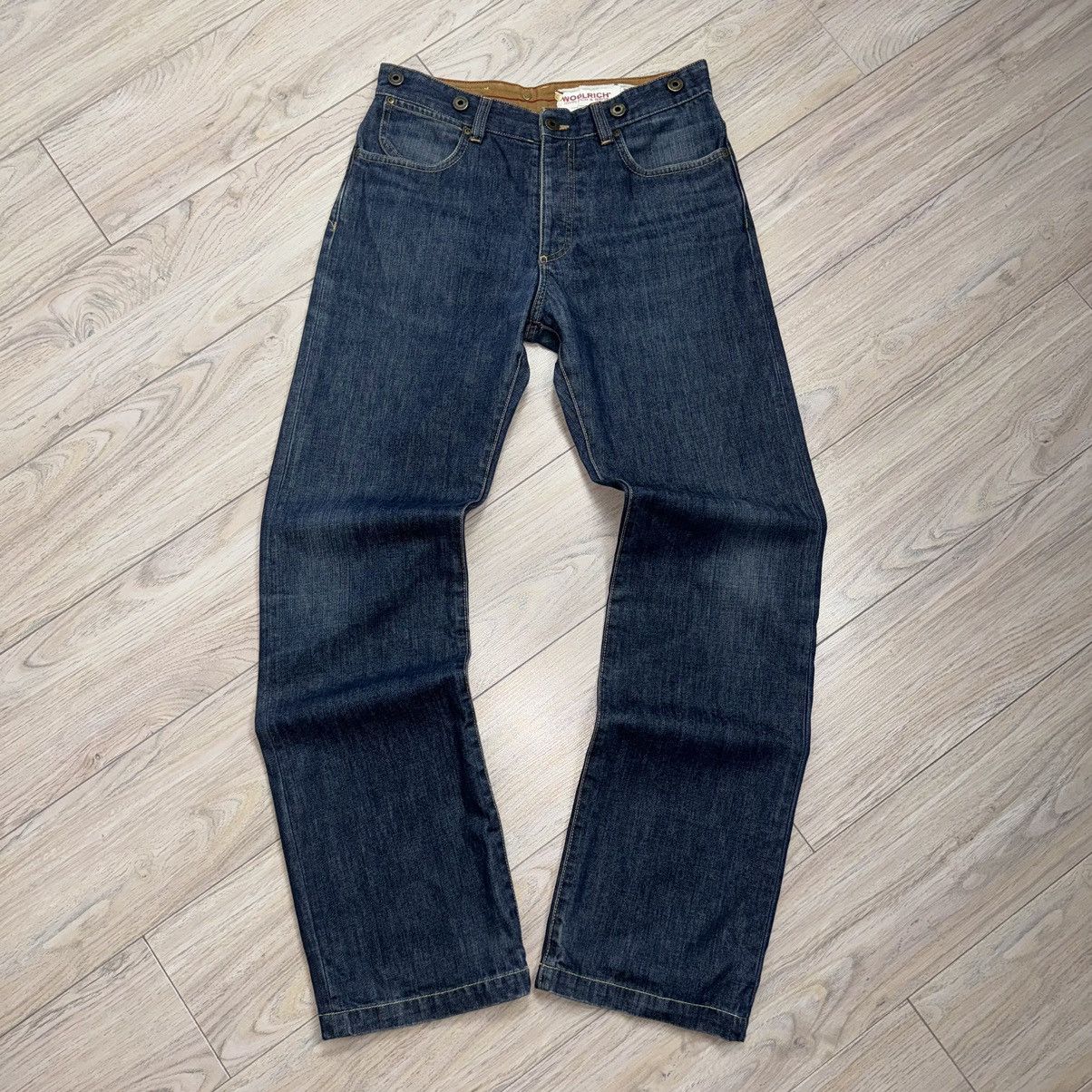 Vintage Rare Vintage Woolrich Outdoor Essential Blue Denim Jeans Size US 31 - 3 Thumbnail