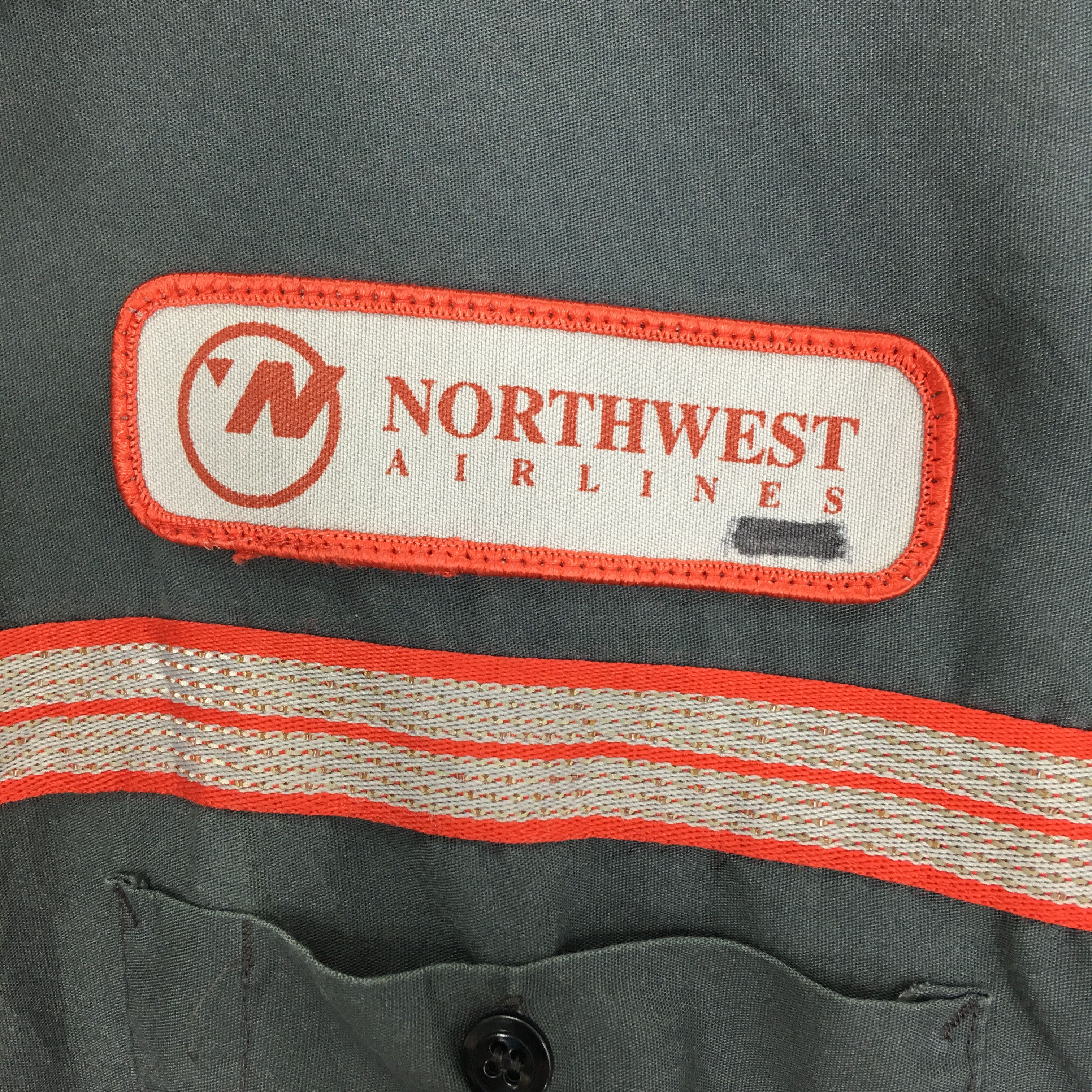 Cintas Vintage 90's Cintas Northwest Airlines Gray Worker Shirt Size US L / EU 52-54 / 3 - 5 Thumbnail
