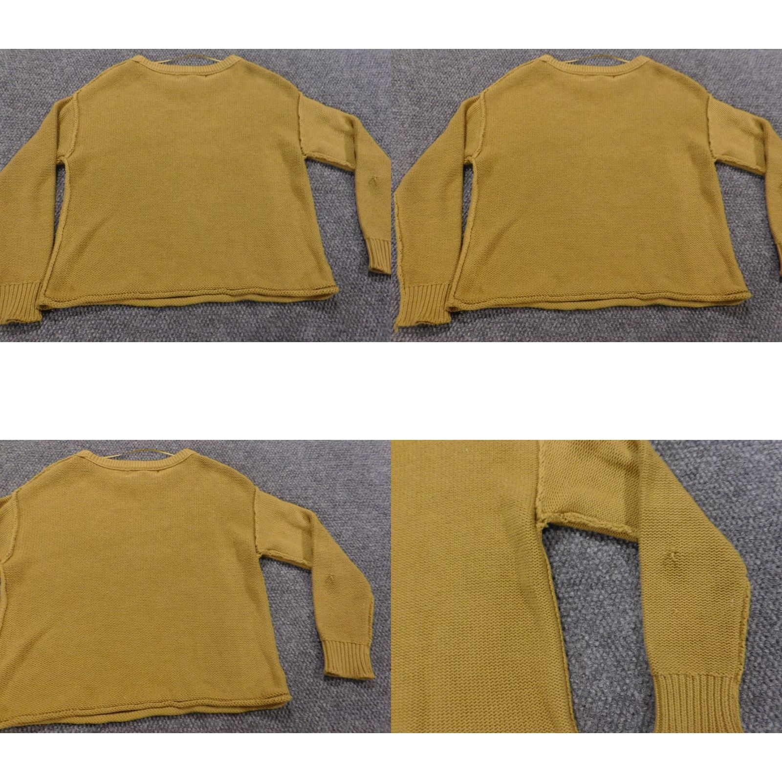 Vintage Chelsea & Theodore Womens Sweater XS Green Crew Neck Pullover Knit Cable Knit Raglan Sleeve Button Accent Lightweight Compact Pullover Vintage: No Size XS / US 0-2 / IT 36-38 - 8 Thumbnail
