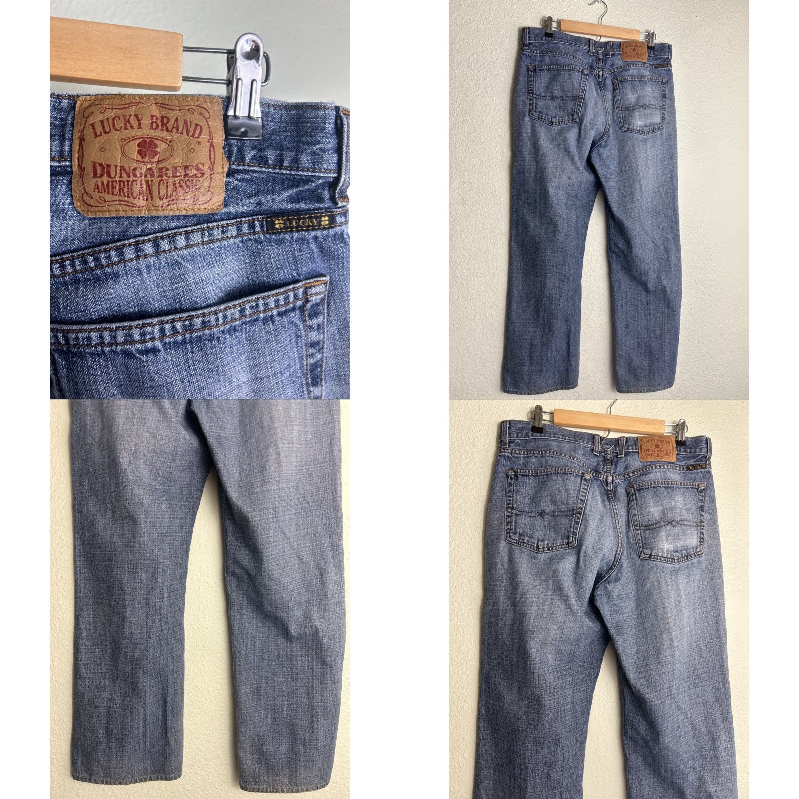 Lucky Brand VINTAGE Lucky Brand Jeans Men Regular 34x31 Blue Medium Wash Straight USA Size US 34 / EU 50 - 8 Thumbnail