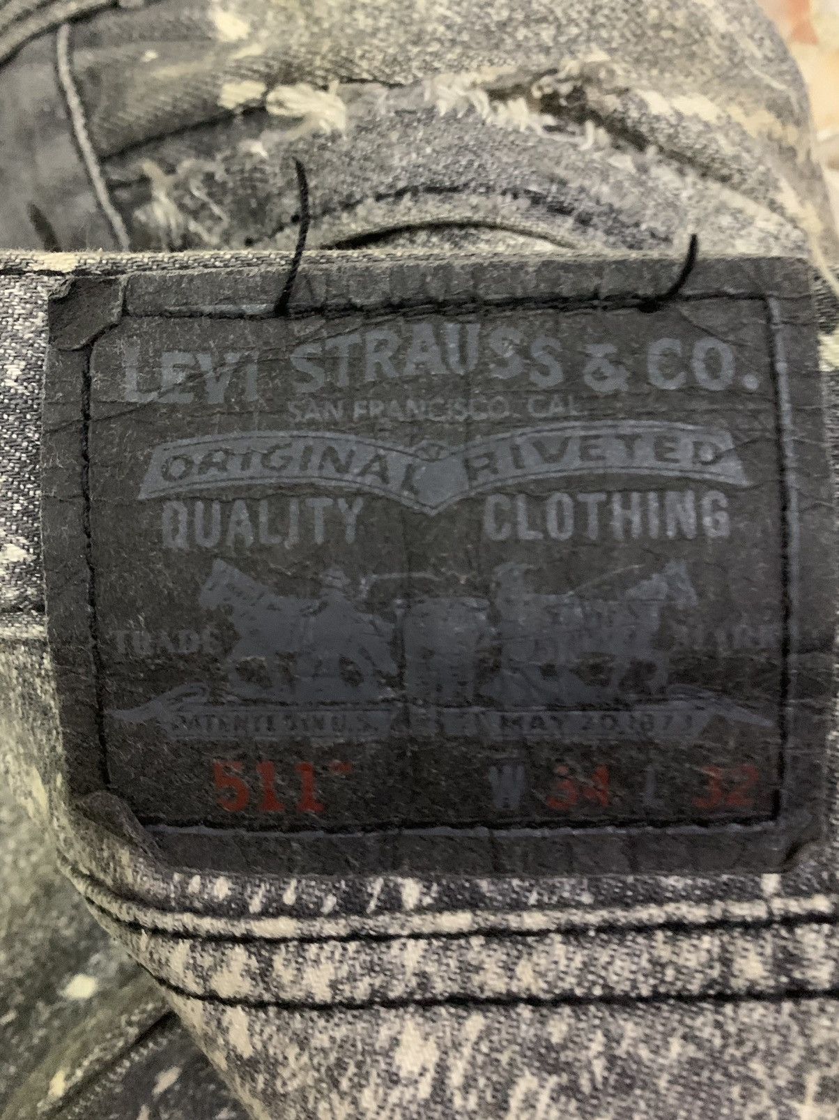 Levi's Made & Crafted Vtg Levi’s 511 Distressed Denim Size US 33 - 11 Thumbnail