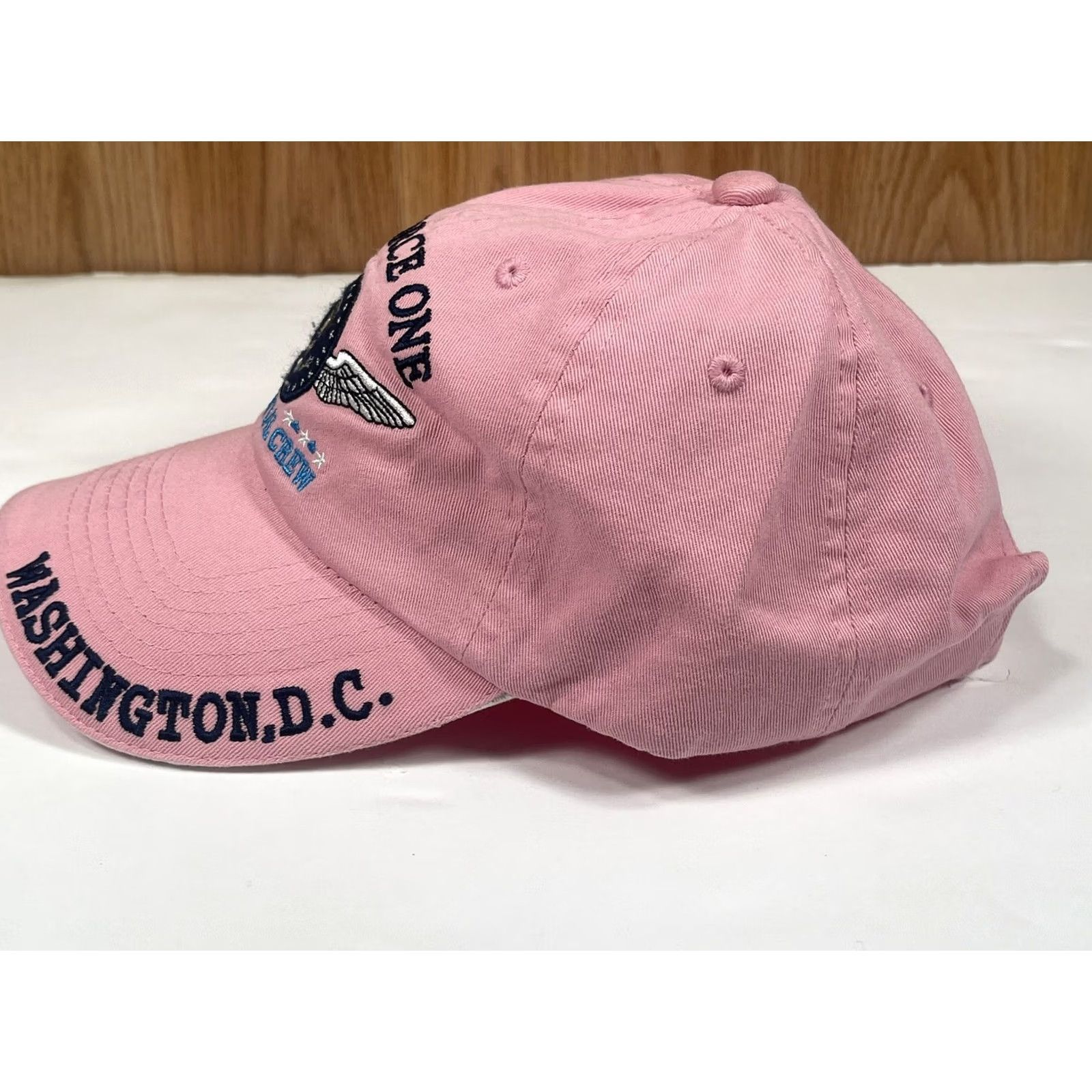 Pinko Triple Timber Air Force One Baseball Cap Pink Womens One Size Adjustable Strap Back Hat Cap Pink Size ONE SIZE - 3 Thumbnail