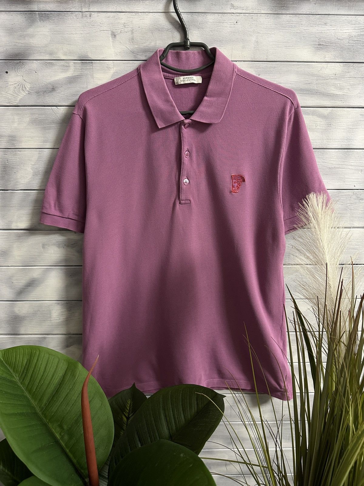 Versace Rare Luxury Polo Versace Medusa Logo Size L. Size US L / EU 52-54 / 3 - 1 Thumbnail