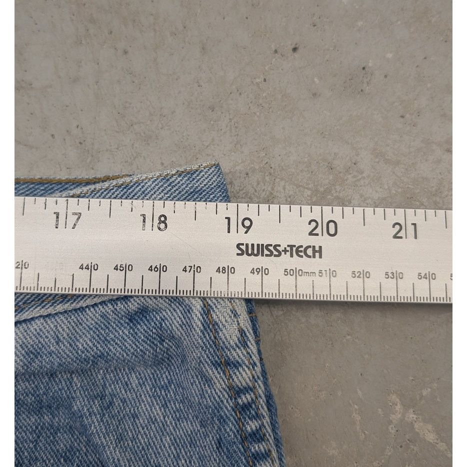 Vintage × Wrangler Vintage late 80s Wrangler Boot Zipper light blue denim jeans Size US 38 / EU 54 - 6 Thumbnail