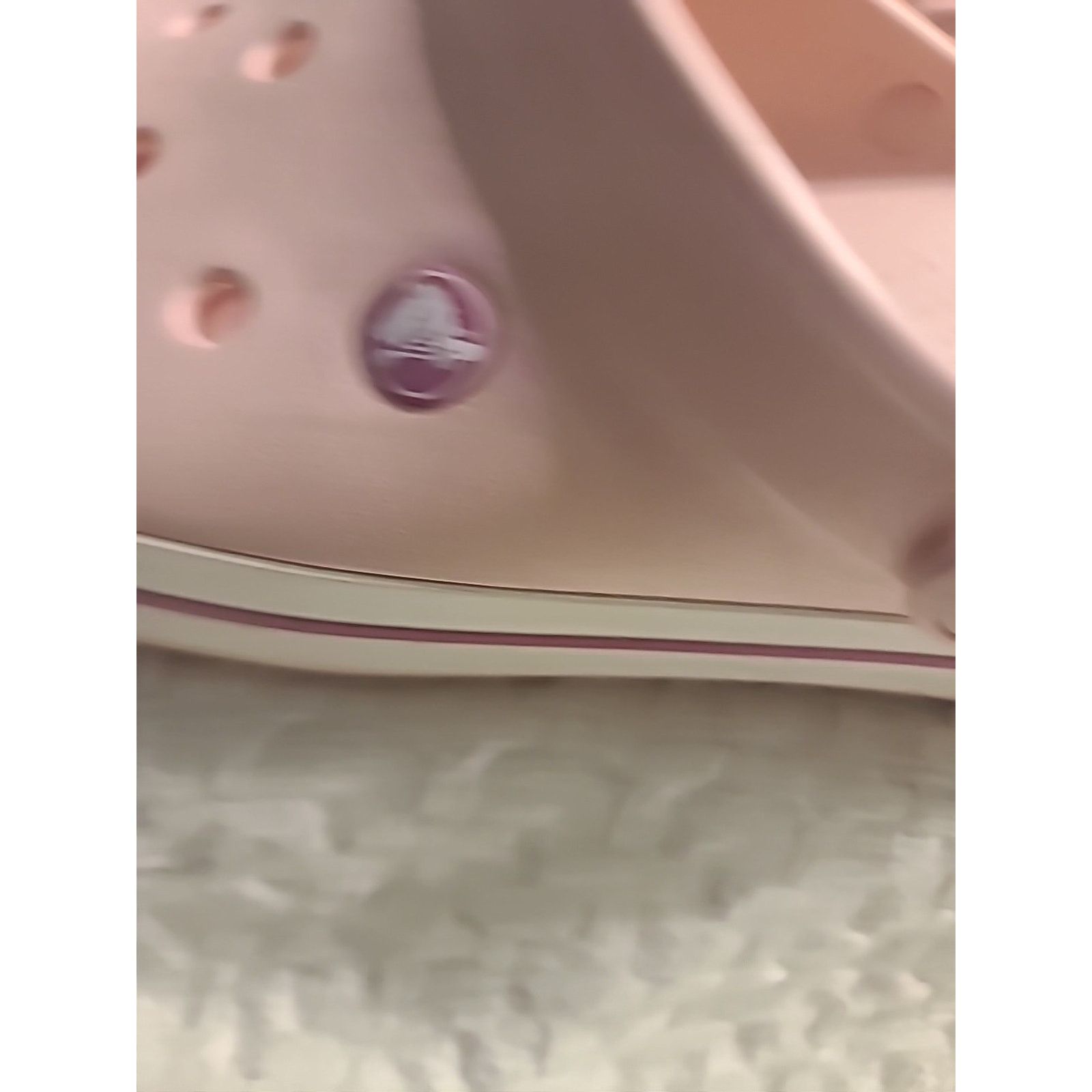 Crocs Crocs Unisex Croc Clog - Pearl Pink/Wild Orchid Men's 11 Size US 11 / IT 41 - 6 Thumbnail