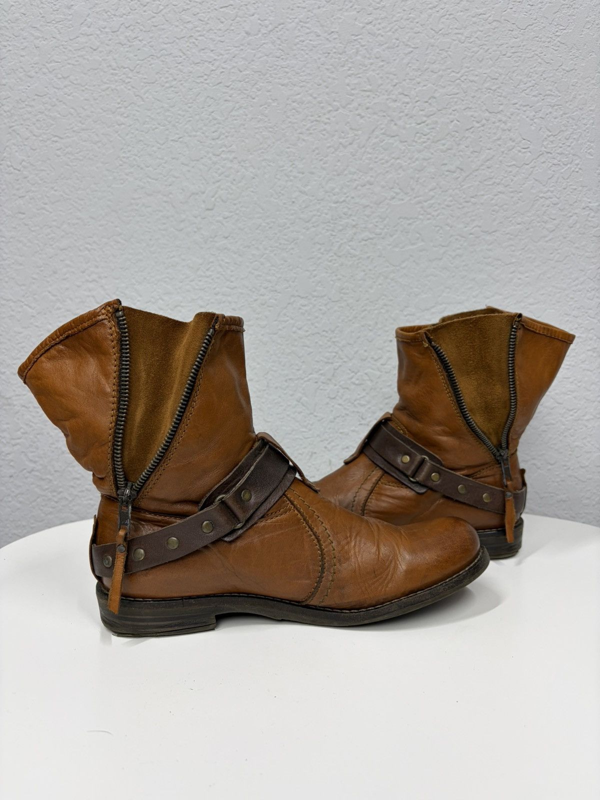 A.S.98 Vintage AS98 Buckle Biker Boots Rick Owens Style Airstep Size US 7 / IT 37 - 5 Thumbnail
