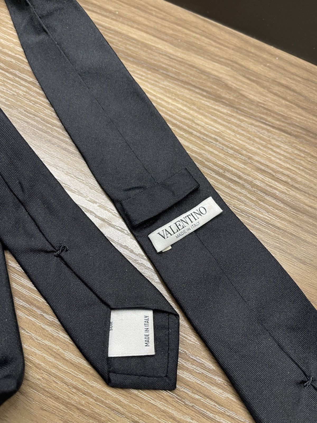 Valentino Valentino VLTN Tie Black Size ONE SIZE - 2 Thumbnail