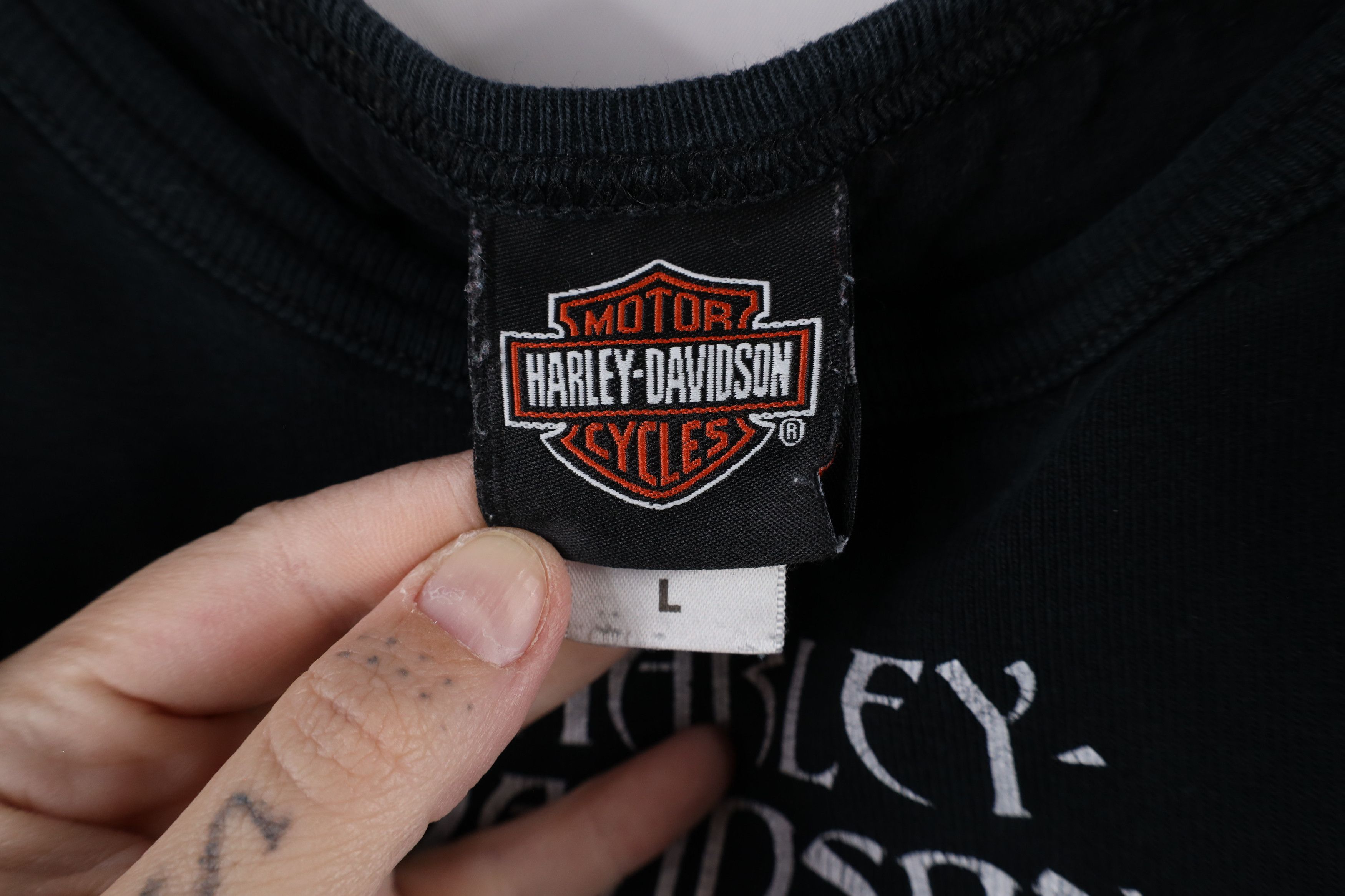 Harley Davidson Vintage Harley Davidson Black Spider Tank Top T-Shirt USA Size L / US 10 / IT 46 - 7 Thumbnail