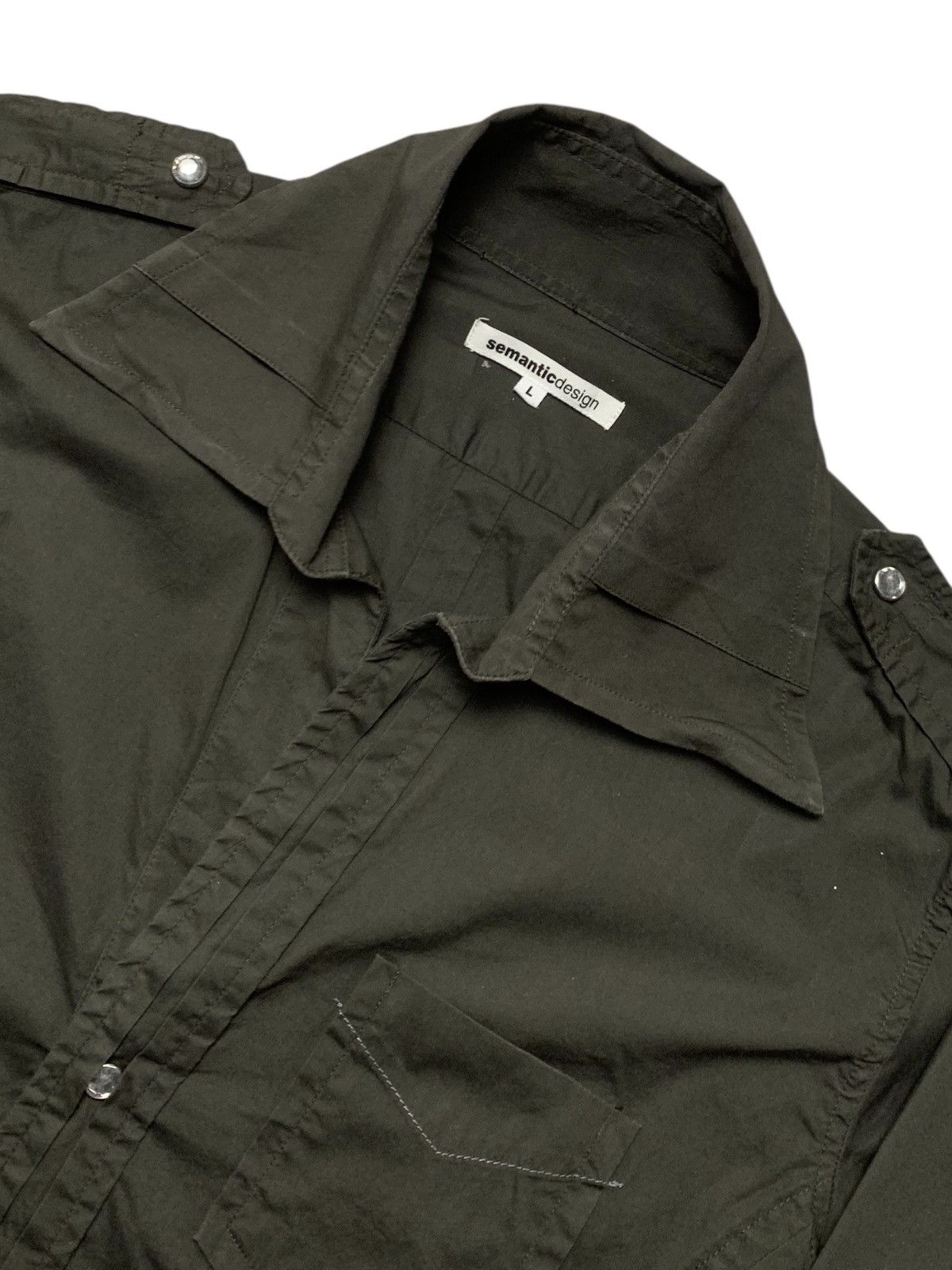 semanticdesign Rare Semantic design Opencollar flared vampir shirt Size US L / EU 52-54 / 3 - 2 Thumbnail