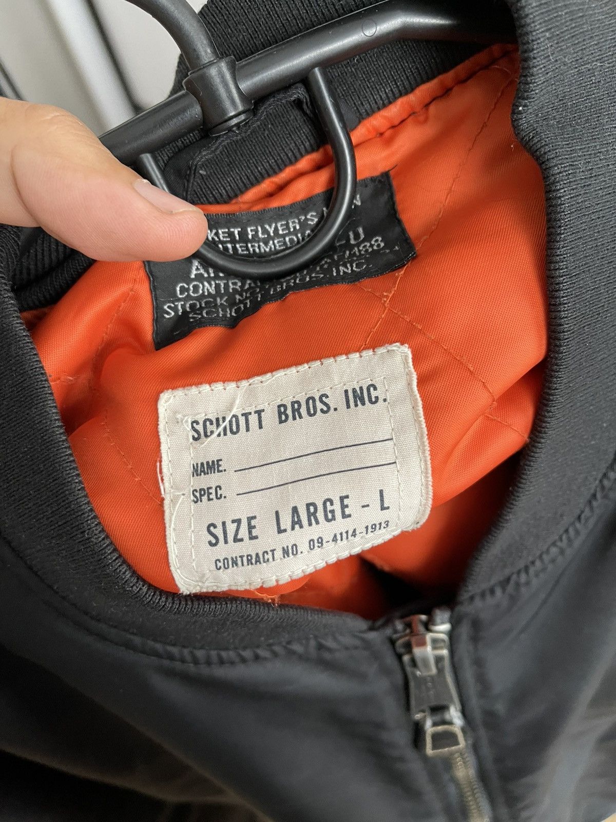 Schott Schott Bros NYC Type U Bomber Zip Jacket Size US L / EU 52-54 / 3 - 11 Thumbnail