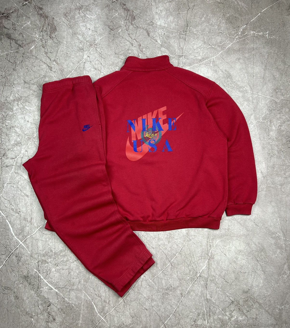 Vintage Vintage Nike Tracksuit Track Jacket And Pants 90s Size US L / EU 52-54 / 3 - 1 Thumbnail