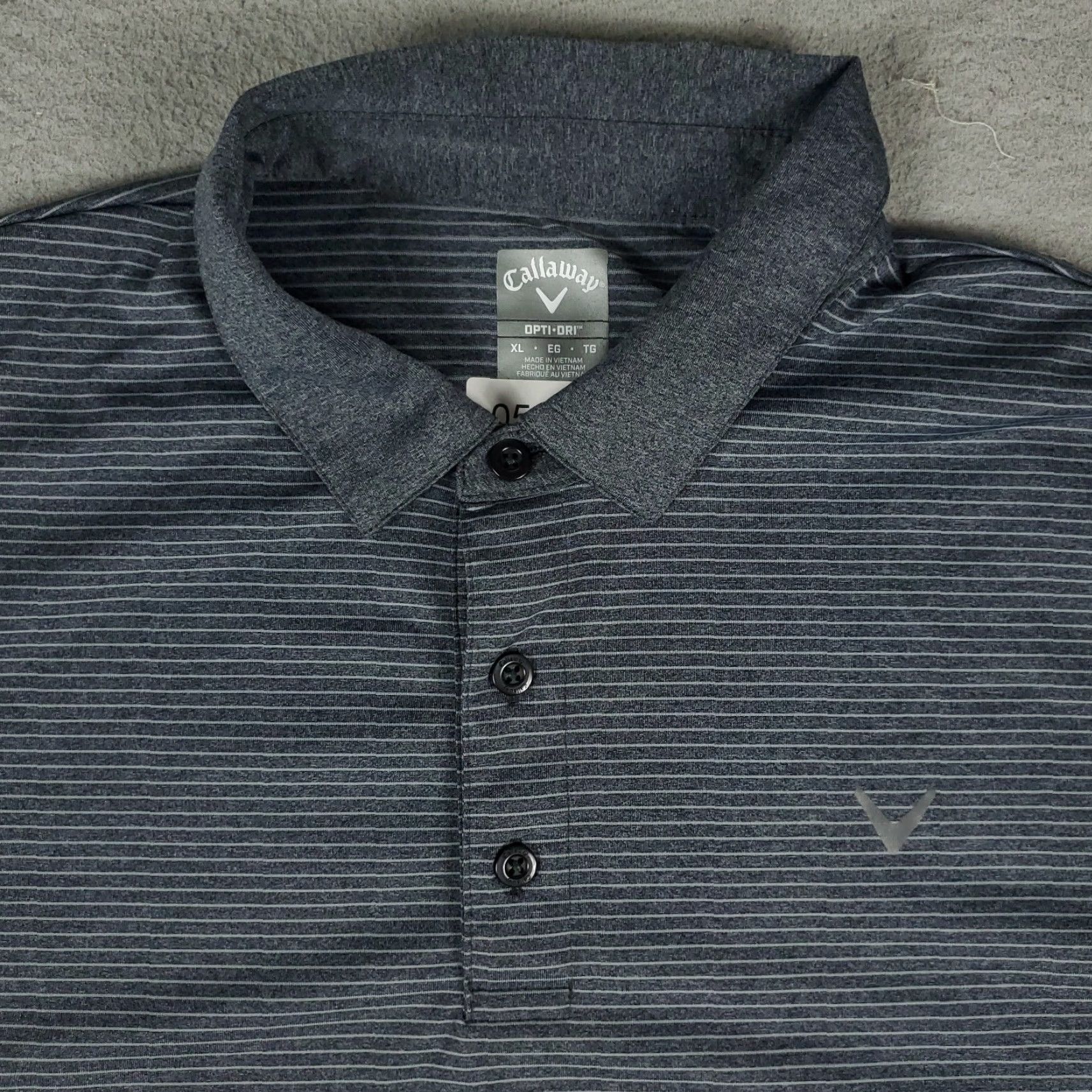 Callaway Callaway Polo Shirt Mens XL Blue Striped Polo Short Sleeve Golf Casual Sports Modern Classic Size US XL / EU 56 / 4 - 2 Thumbnail