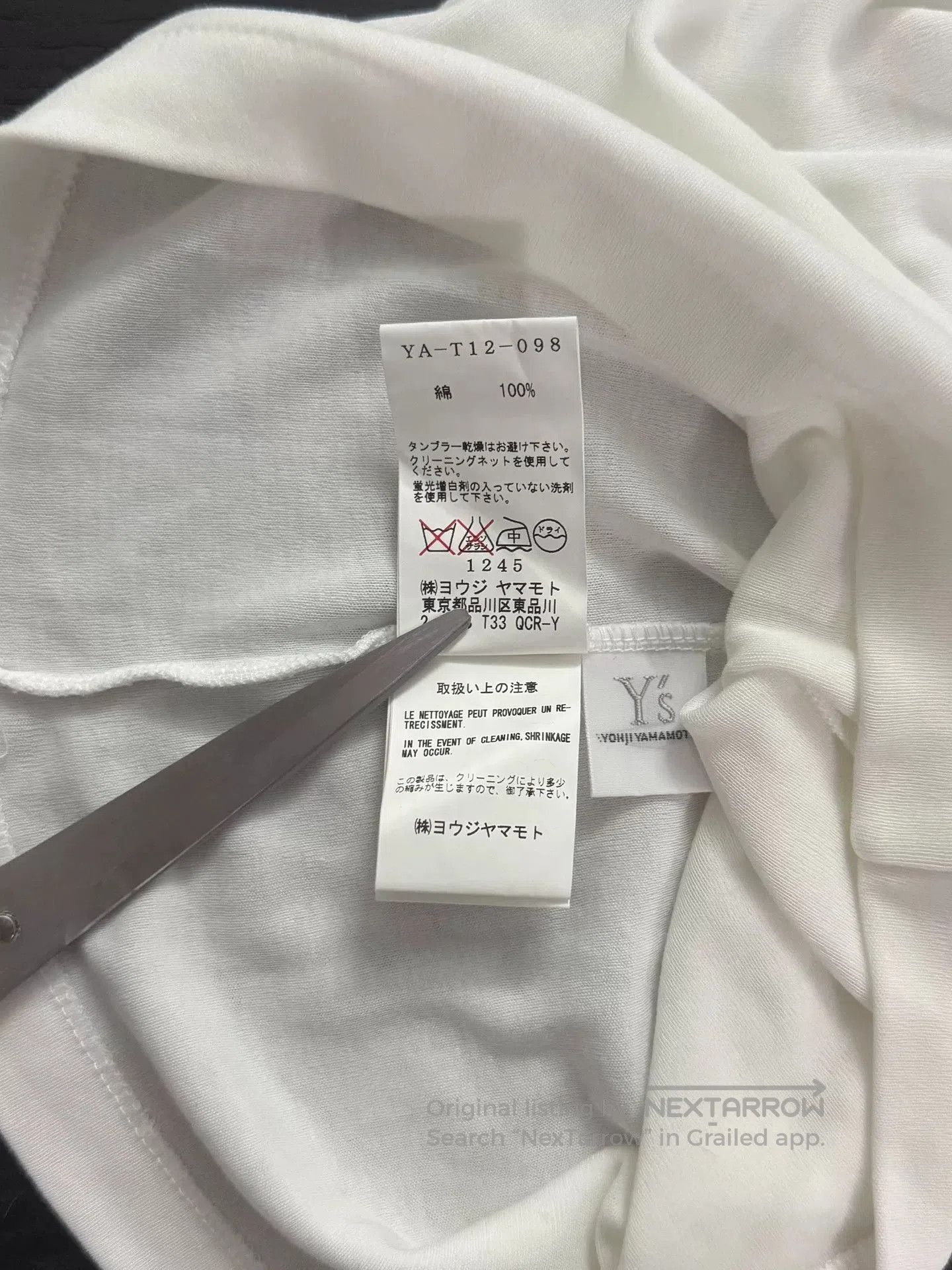 Y's Yohji Yamamoto Y's High Neck Short Sleeve T-Shirt. Size M / US 6-8 / IT 42-44 - 6 Thumbnail