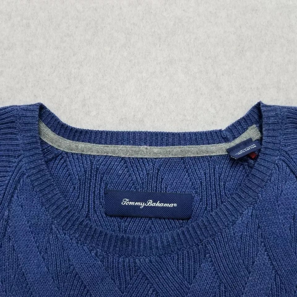 Tommy Bahama Tommy Bahama Sweater Mens Large Blue Long Sleeve Pullover Size US L / EU 52-54 / 3 - 7 Thumbnail