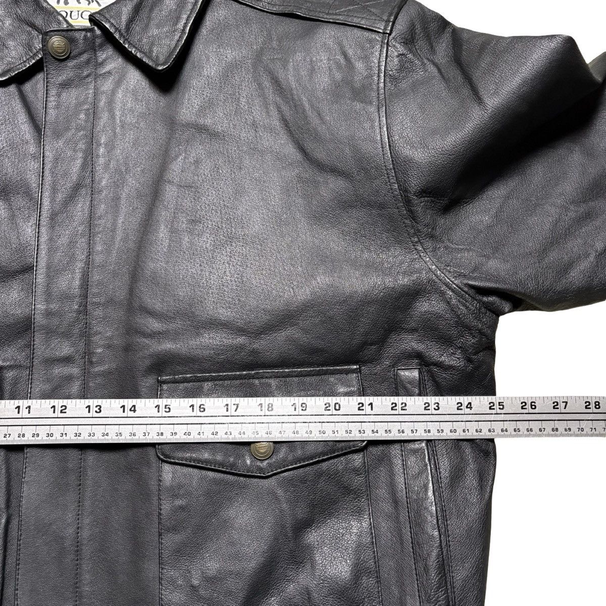 Other Vintage Cougar Black Leather Jacket Bomber Flight A2 Men's L Size US L / EU 52-54 / 3 - 4 Thumbnail