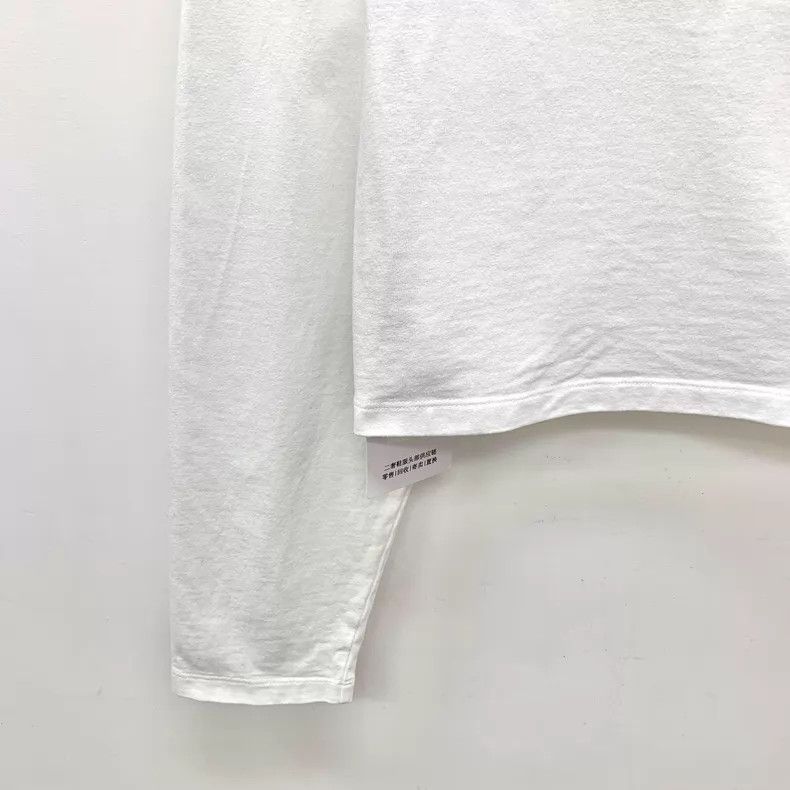 Prada Prada 23 white logo letter relief cotton round-neck long-s Size S / US 4 / IT 40 - 4 Thumbnail