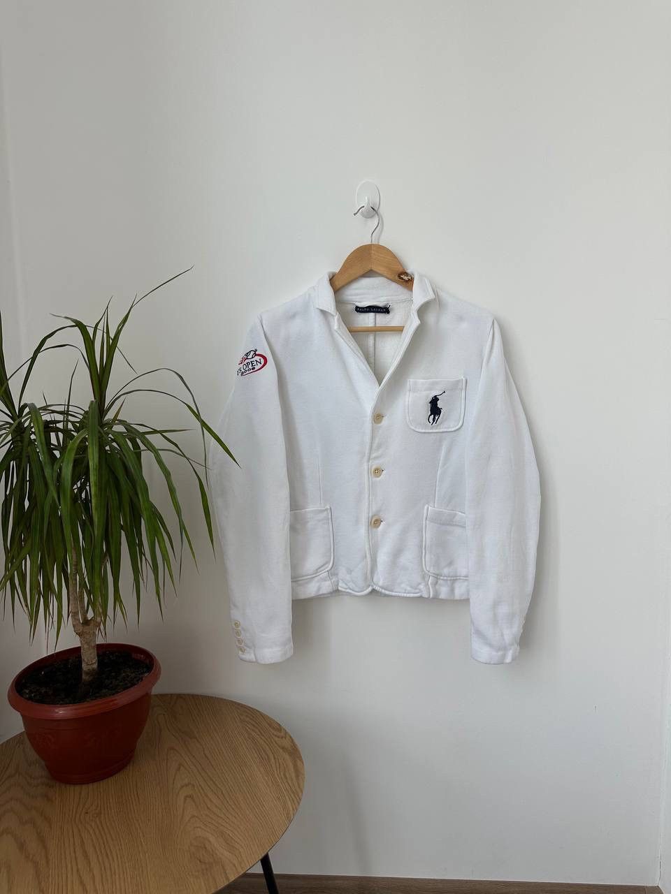 Polo Ralph Lauren × Vintage Vintage Polo Ralph Lauren US Open 2006 White Cardigan Size US L / EU 52-54 / 3 - 1 Thumbnail