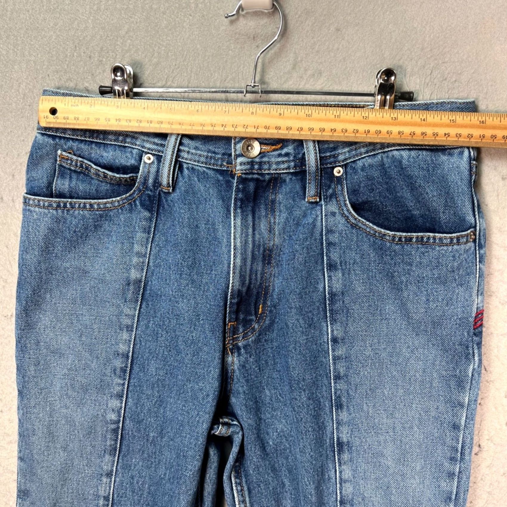 Bdg BDG Jeans Slim Tapered Fit 32 x 29 Blue Denim Regular Waist 5-Pocket Vintage No Womens Denim Rise Mid 10-12 In Blue Jeans BDG Woman 32 29 Size 24" / US 00 / IT 34 - 6 Thumbnail