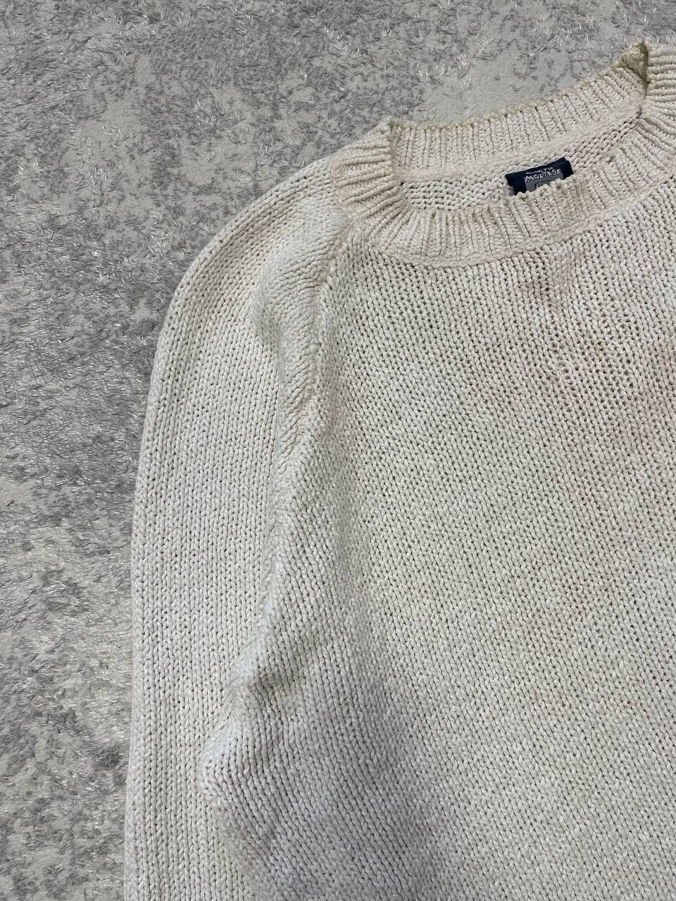 Other Vintage Corto Maltese Wool Sweater Loose Knit Cream Art Knit Size US L / EU 52-54 / 3 - 11 Thumbnail